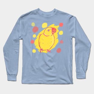 Yellow Ring Neck Parakeet Long Sleeve T-Shirt